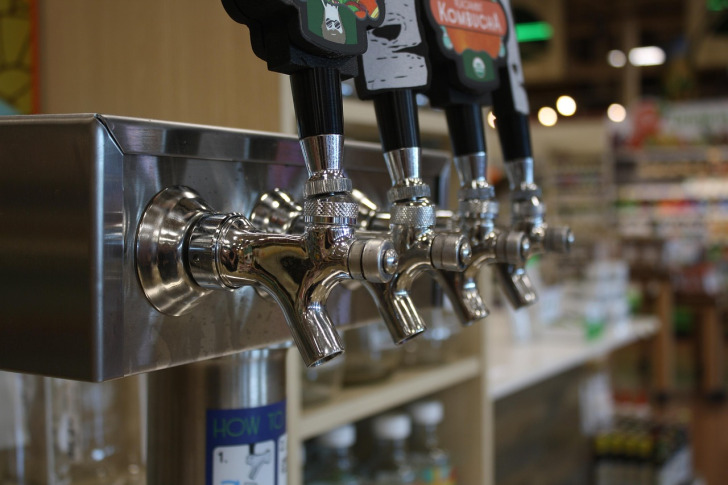 kombucha tap bar setup